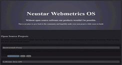 Desktop Screenshot of opensource.webmetrics.com