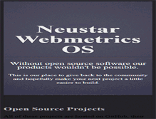 Tablet Screenshot of opensource.webmetrics.com